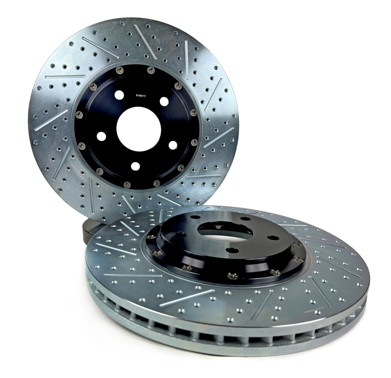 Chevrolet Corvette Brake Rotor (2) - Front - Baer Brakes - Eradispeed+ 2-Piece Slot & Drilled - `14-`16 Chevrolet Corvette Brake Rotor (2) - Front - Baer Brakes - Eradispeed+ 2-Piece Slot & Drilled - `14-`16